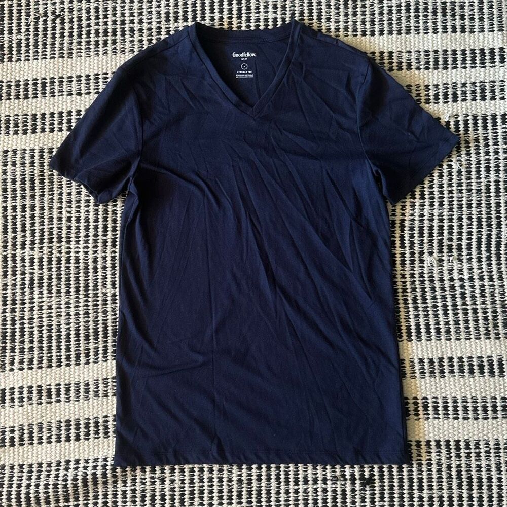 Goodfellow & Co. Size small men’s blue v neck lyndale Tee